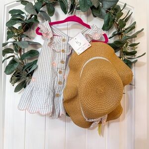 🔹 Happily Grey Blouse & Hat Set